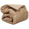 vidaXL Duvet d'hiver Dor&eacute; 220 x 135 cm Satin et Microfibre