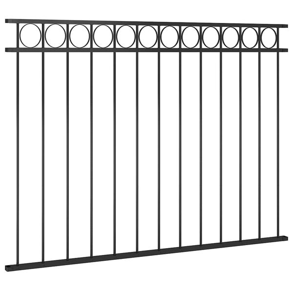 vidaXL Panneau de cl&ocirc;ture Assen en acier noir 1,7&nbsp;x&nbsp;1,2&nbsp;m