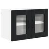vidaXL Cabinet en verre mural PORTO Noir 60 x 31 x 40 cm