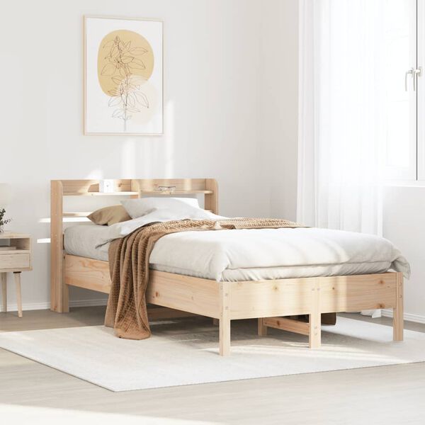vidaXL Cadre de lit sans matelas 90x200 cm bois de pin massif