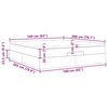 VidaXL Cadre de lit ottoman avec matelas gris clair 160x200 cm velours