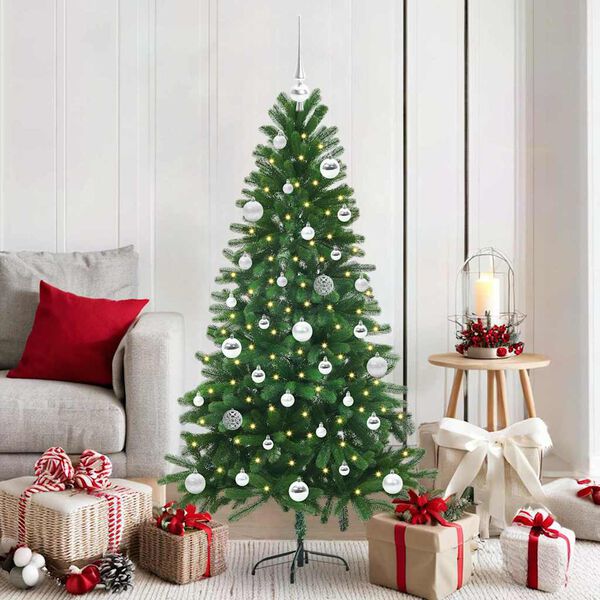vidaXL Sapin de No&euml;l avec 150 LED avec support Vert 150 cm PE