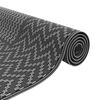 vidaXL Tapis d'extérieur Chevron ARAKIL Noir et gris 500 × 300 cm