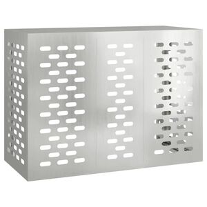 vidaXL Housse de climatiseur Argent 110 x 50 x 80 cm Acier galvanis&eacute;