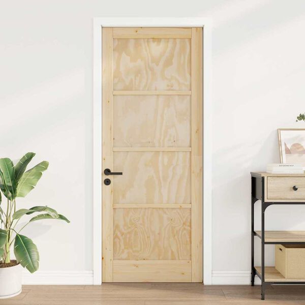 vidaXL Porte int&eacute;rieure ORKDAL Marron 83 x 211 cm Contreplaqu&eacute;