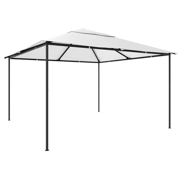 vidaXL Tonnelle 4x4x3 m Blanc 180 g/m&sup2;