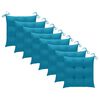 vidaXL Chaises pliables d'ext&eacute;rieur lot de 8 et coussins Bois d'acacia
