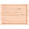 vidaXL &Eacute;tag&egrave;re murale 80x60x(2-4) cm bois de ch&ecirc;ne massif non trait&eacute;