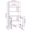 vidaXL Buffet HAMAR Bois massif de pin Gris fonc&eacute;