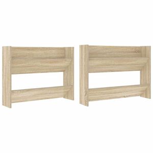 vidaXL Armoires &agrave; chaussures murales 2 pcs Ch&ecirc;ne Sonoma 80x18x60 cm