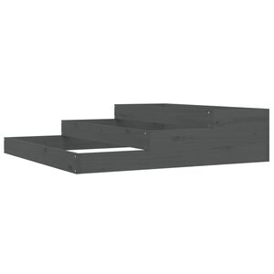 vidaXL Jardini&egrave;re Gris 107x107x27 cm Bois massif de pin