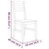 vidaXL Ensemble &agrave; d&icirc;ner 7 pcs Bois d'acacia solide