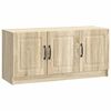 vidaXL Meuble TV Ch&ecirc;ne Sonoma 99 x 34,5 x 47 cm Bois d'ing&eacute;nierie