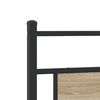vidaXL T&ecirc;te de lit de remplacement ch&ecirc;ne sonoma 160 cm bois d'ing&eacute;nierie et acier