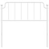 vidaXL T&ecirc;te de lit de remplacement m&eacute;tal blanc 100 cm