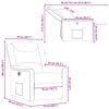 vidaXL Fauteuil inclinable &eacute;lectrique Cr&egrave;me Tissu