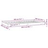 vidaXL Cadre de lit sans matelas gris 100x200 cm bois massif de pin