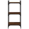 vidaXL Biblioth&egrave;que 3 niveaux ch&ecirc;ne brun 40x30x86 cm bois d'ing&eacute;nierie