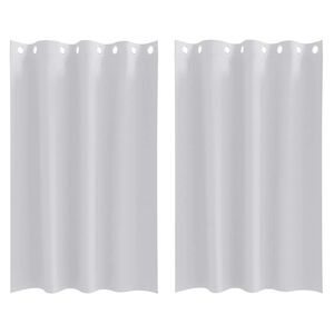 vidaXL Rideaux occultants avec anneaux 2 pc Gris p&acirc;le 175 x 140 cm