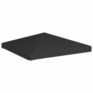 vidaXL Toile de toit de belv&eacute;d&egrave;re 270 g/m&sup2; 3x3 m Noir