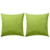 vidaXL Oreiller d'ext&eacute;rieur lot de 2 45 x 45 cm Vert pomme
