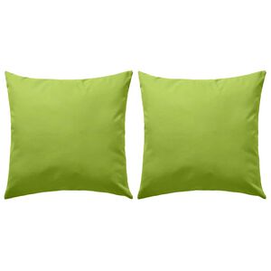vidaXL Oreiller d'ext&eacute;rieur lot de 2 45 x 45 cm Vert pomme