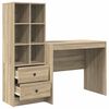 vidaXL Bureau avec tiroir 2 pcs Ch&ecirc;ne Sonoma