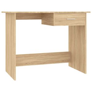 vidaXL Bureau Ch&ecirc;ne sonoma 100x50x76 cm Bois d&rsquo;ing&eacute;nierie