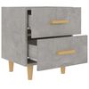 vidaXL Table de chevet Gris b&eacute;ton 40x35x47,5 cm