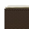 vidaXL Salon de jardin avec coussins 5 pcs marron r&eacute;sine tress&eacute;e