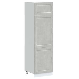 vidaXL Armoire de cuisine Porto gris b&eacute;ton bois d'ing&eacute;nierie