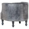 vidaXL Chaise cabriolet Gris 62x58x65 cm Cuir v&eacute;ritable