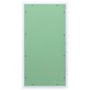vidaXL Panneau d'Acc&egrave;s Vert et Argent 45 x 85 cm Aluminium et Pl&acirc;tre