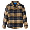Chemise &agrave; carreaux pour enfants jaune et noir 92