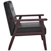 vidaXL Fauteuil noir similicuir