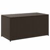 vidaXL Bo&icirc;te de rangement de jardin r&eacute;sine tress&eacute;e 100x50x50 cm marron