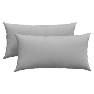 vidaXL Coussins de canap&eacute; 2 pcs Gris nuage 80 x 40 cm tissu