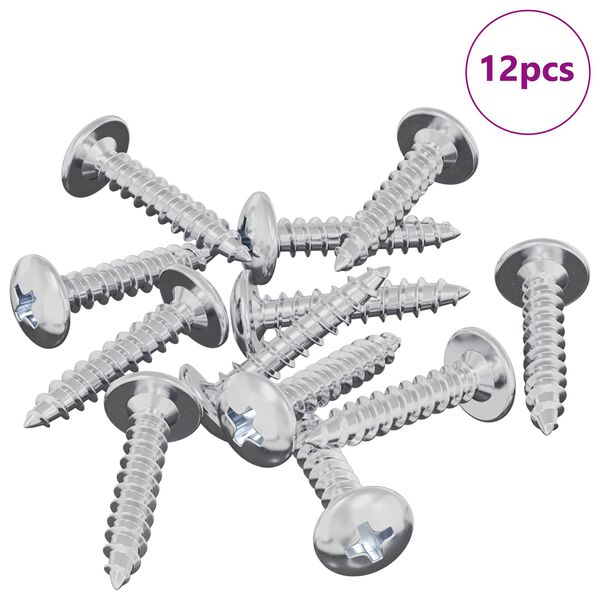 vidaXL Clou auto-perceur 12 pcs Zinc&eacute; 4 x 20 mm Acier