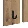 vidaXL Porte-manteau mural avec miroir ch&ecirc;ne artisanal 85 x 10 x 45 cm
