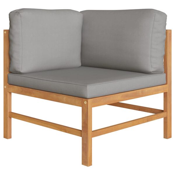 vidaXL Banc de jardin &agrave; 2 places avec coussins gris fonc&eacute;