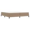 vidaXL Cadre de lit avec matelas Cappuccino 200 x 200 cm tissu