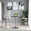 vidaXL Base de table de bar 45x90 cm acier chrom&eacute;