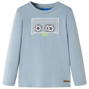 T-shirt enfants &agrave; manches longues bleu clair 92