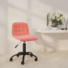 vidaXL Chaise pivotante de salle &agrave; manger Rose Velours
