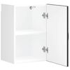 vidaXL Armoire murale de cuisine Kalmar noir bois d'ing&eacute;nierie