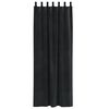 vidaXL Rideaux occultants 2 pcs Noir 140 x 260 cm Velours