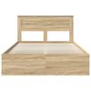 vidaXL Cadre de lit Sonoma 160 x 200 cm Bois de pin massif