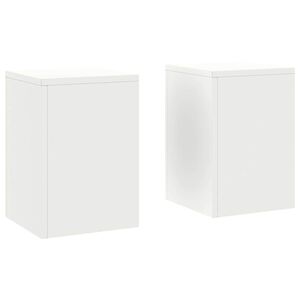 vidaXL Support de Plante 2 pc Blanc 24 x 24 x 35 cm