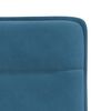 vidaXL Chaises &agrave; manger lot de 4 Bleu Velours