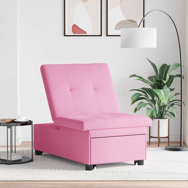 vidaXL Canap&eacute;-lit escamotable Rose 194 x 50 x 82 cm Contreplaqu&eacute;